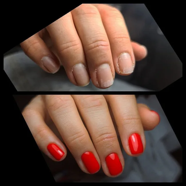 Nail polish in shop nail