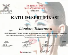 izmir 2020 nail conference certificate