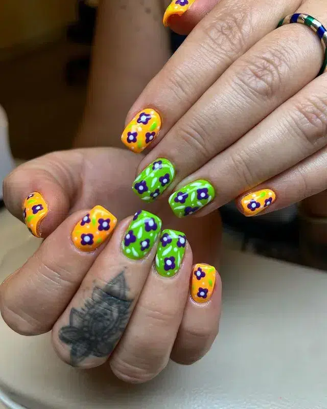 Floral Nail Art Designs